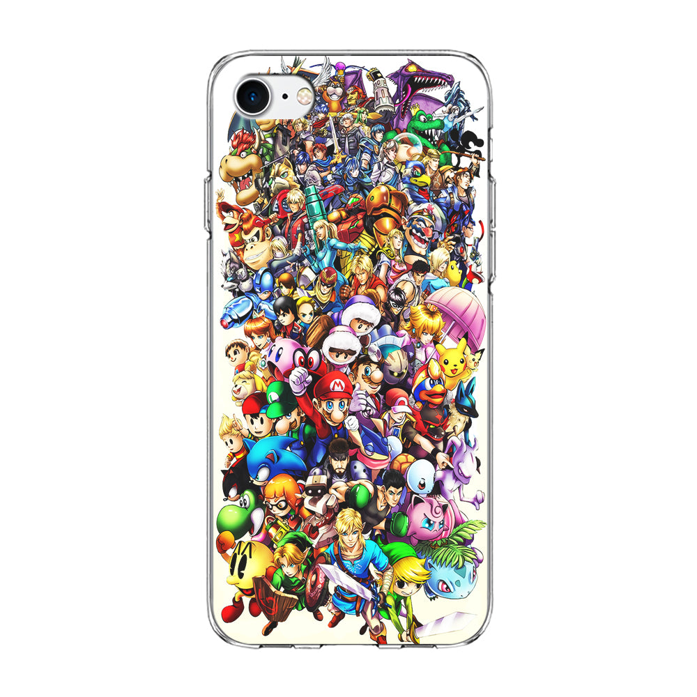 Game Characters 90s iPhone SE 2020 Case-Phone Case-Clear Soft Case-Altracase