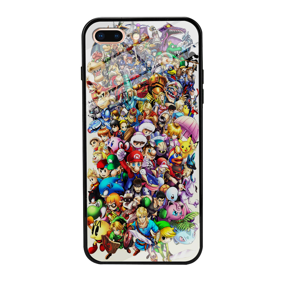 Game Characters 90s iPhone 8 Plus Case-Phone Case-Tempered Glass Case-Altracase