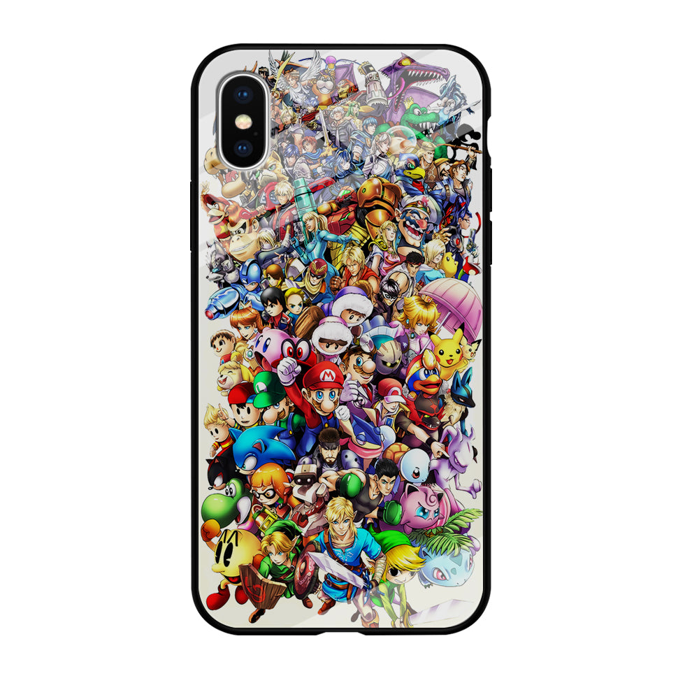 Game Characters 90s iPhone Xs Case-Phone Case-Tempered Glass Case-Altracase