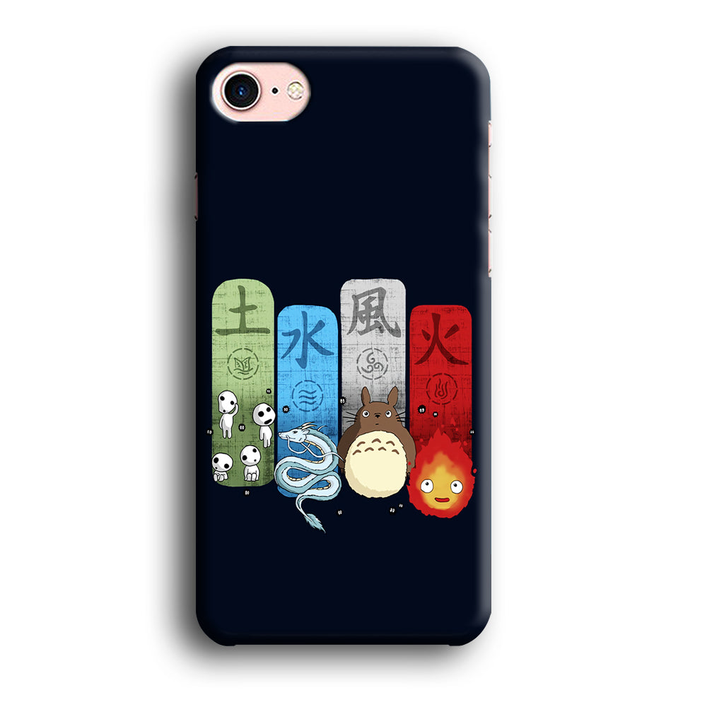 Ghibli Elemental Charms Blue iPhone 7 Case-Phone Case-3D Case-Altracase