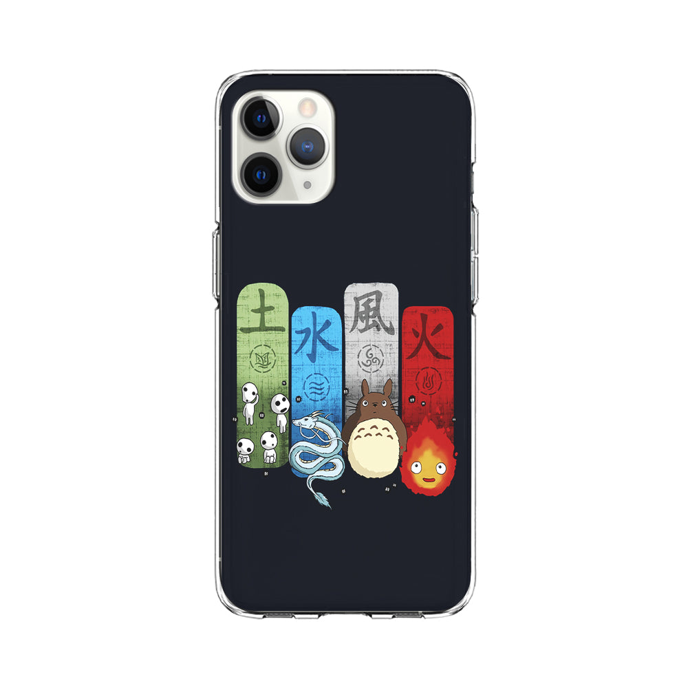 Ghibli Elemental Charms Blue iPhone 11 Pro Case-Phone Case-Clear Soft Case-Altracase