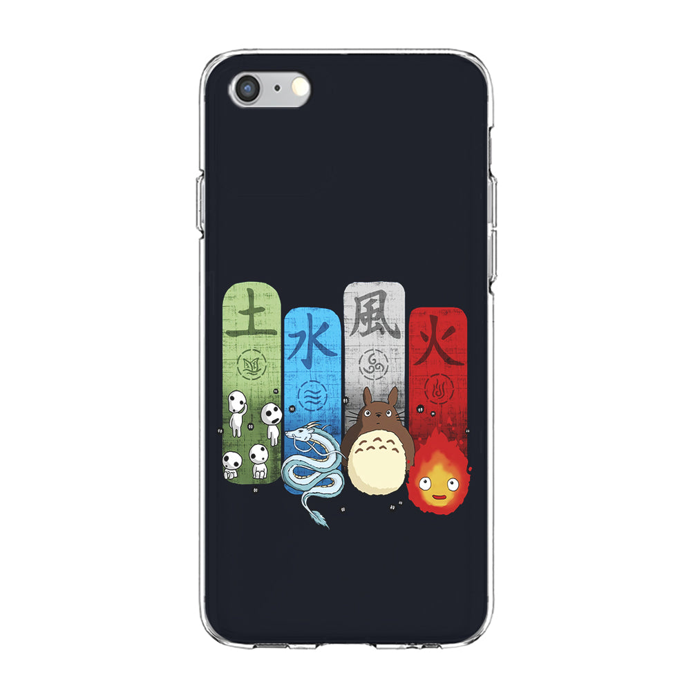 Ghibli Elemental Charms Blue iPhone 6 Plus | 6s Plus Case-Phone Case-Clear Soft Case-Altracase
