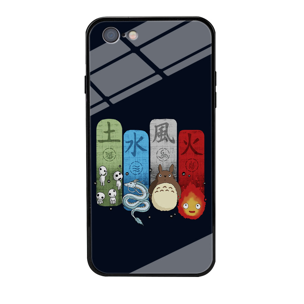 Ghibli Elemental Charms Blue iPhone 6 Plus | 6s Plus Case-Phone Case-Tempered Glass Case-Altracase