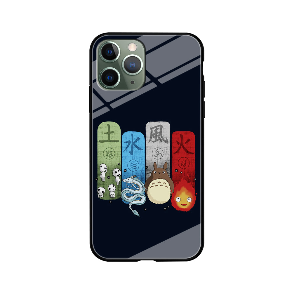 Ghibli Elemental Charms Blue iPhone 11 Pro Case-Phone Case-Tempered Glass Case-Altracase