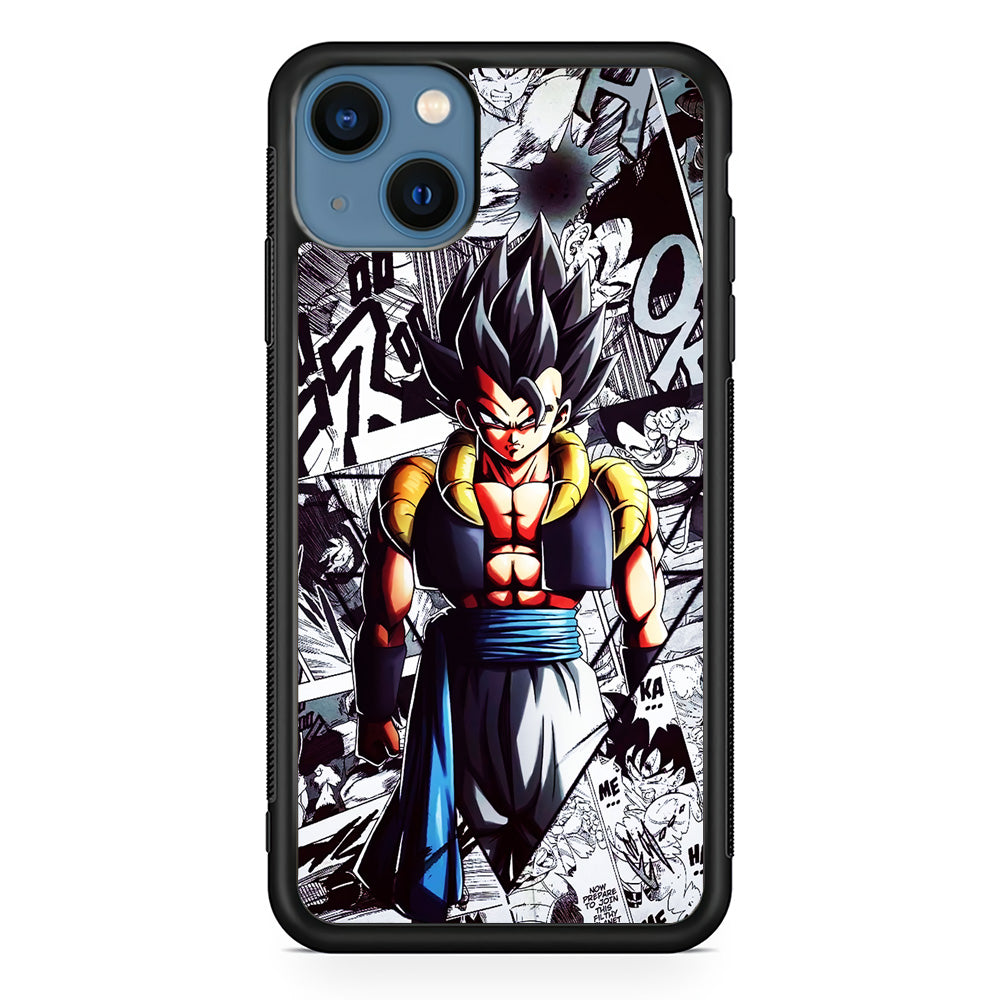Gogeta Comic Collage iPhone 13 Case-Phone Case-Rubber Black (2D Case)-Altracase