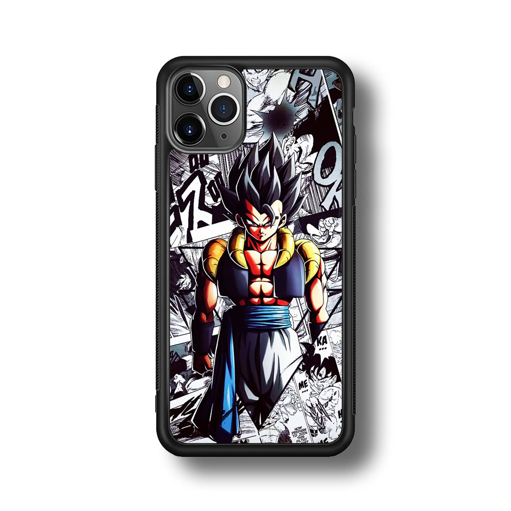 Gogeta Comic Collage iPhone 11 Pro Max Case-Phone Case-Rubber Black (2D Case)-Altracase