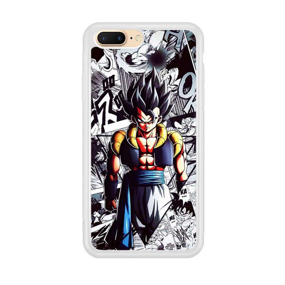 Gogeta Comic Collage iPhone 7 Plus Case-Phone Case-Rubber White (2D Case)-Altracase