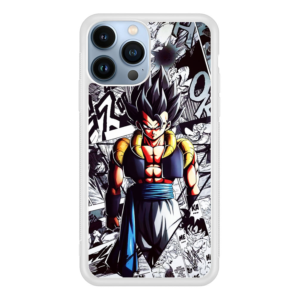 Gogeta Comic Collage iPhone 15 Pro Max Case-Phone Case-Rubber White (2D Case)-Altracase