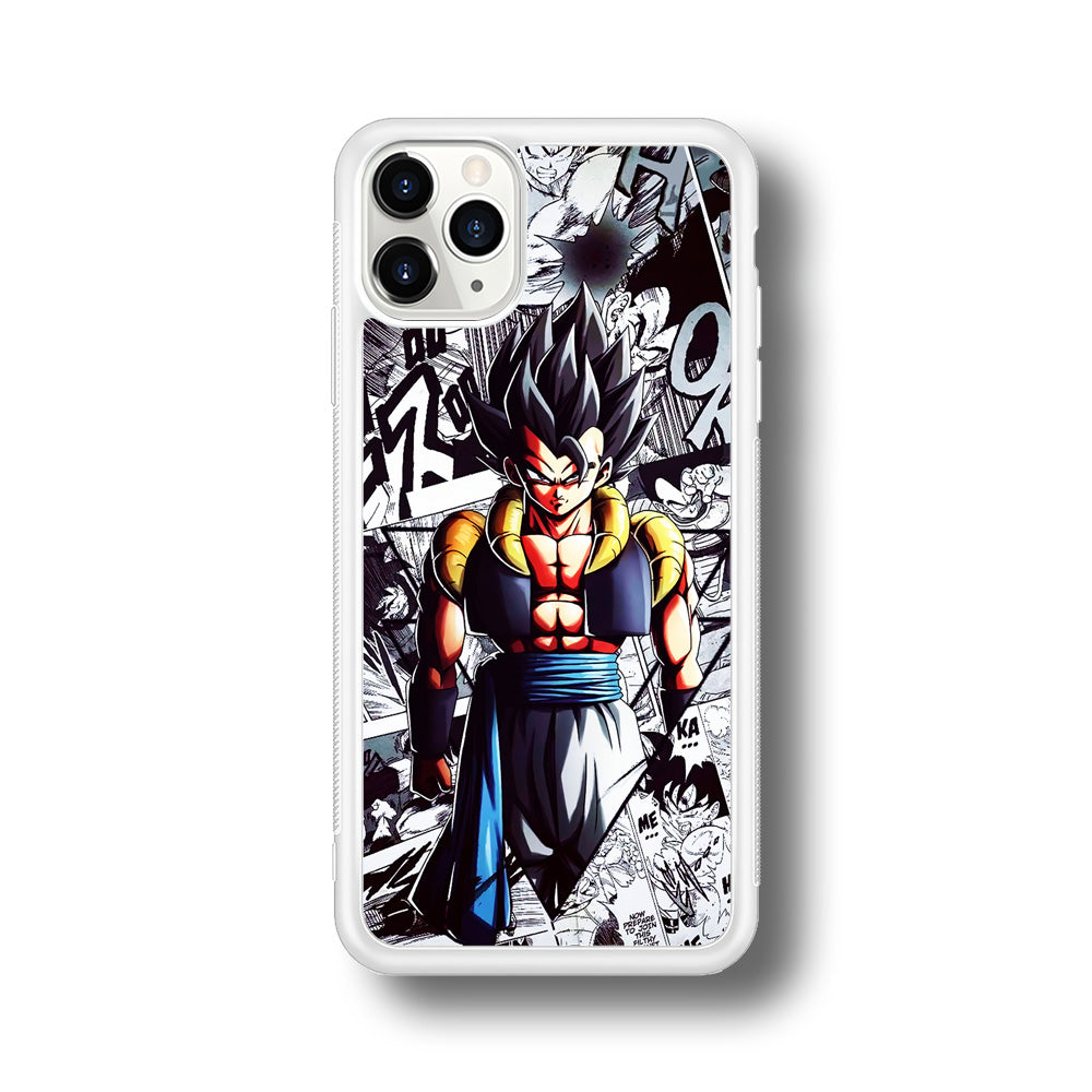 Gogeta Comic Collage iPhone 11 Pro Max Case-Phone Case-Rubber White (2D Case)-Altracase
