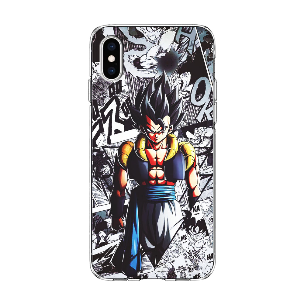 Gogeta Comic Collage iPhone Xs Case-Phone Case-Clear Soft Case-Altracase