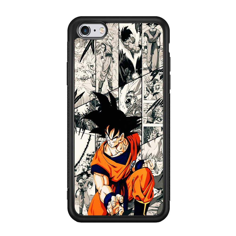 Goku Comic Collage iPhone 6 Plus | 6s Plus Case-Phone Case-Rubber Black (2D Case)-Altracase