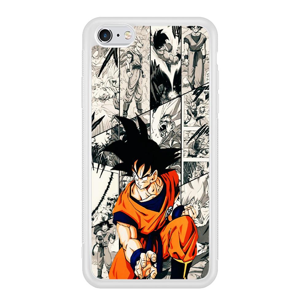 Goku Comic Collage iPhone 6 | 6s Case-Phone Case-Rubber White (2D Case)-Altracase