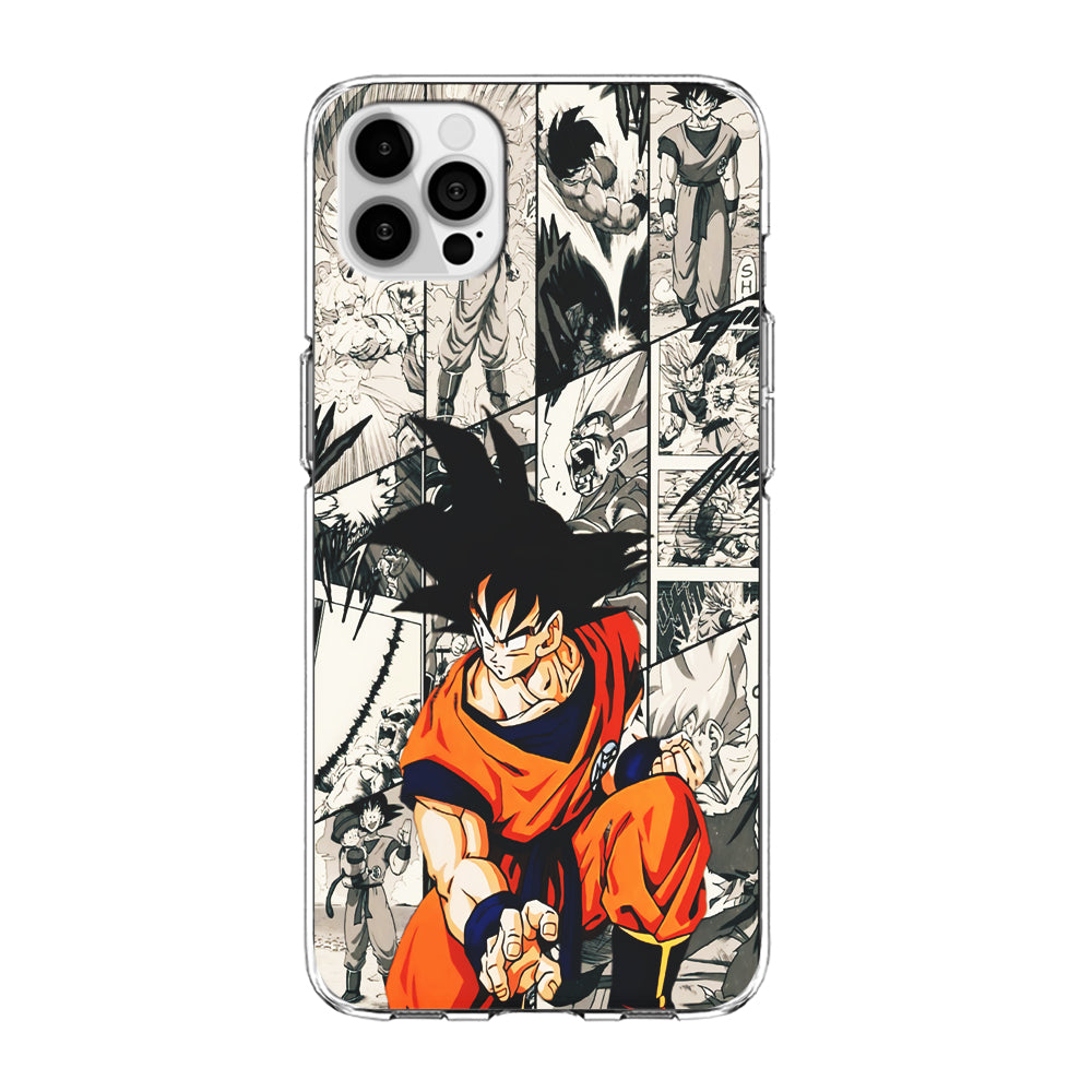 Goku Comic Collage iPhone 15 Pro Max Case-Phone Case-Clear Soft Case-Altracase