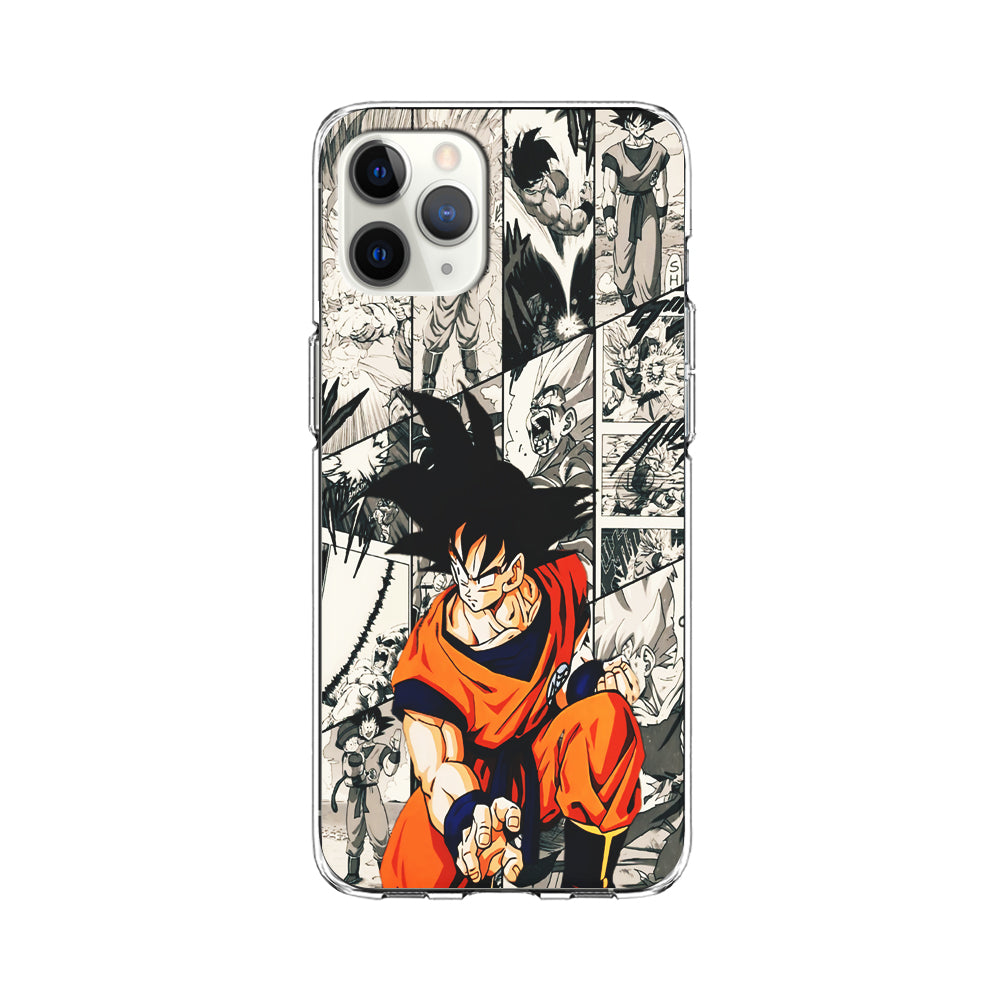 Goku Comic Collage iPhone 11 Pro Max Case-Phone Case-Clear Soft Case-Altracase