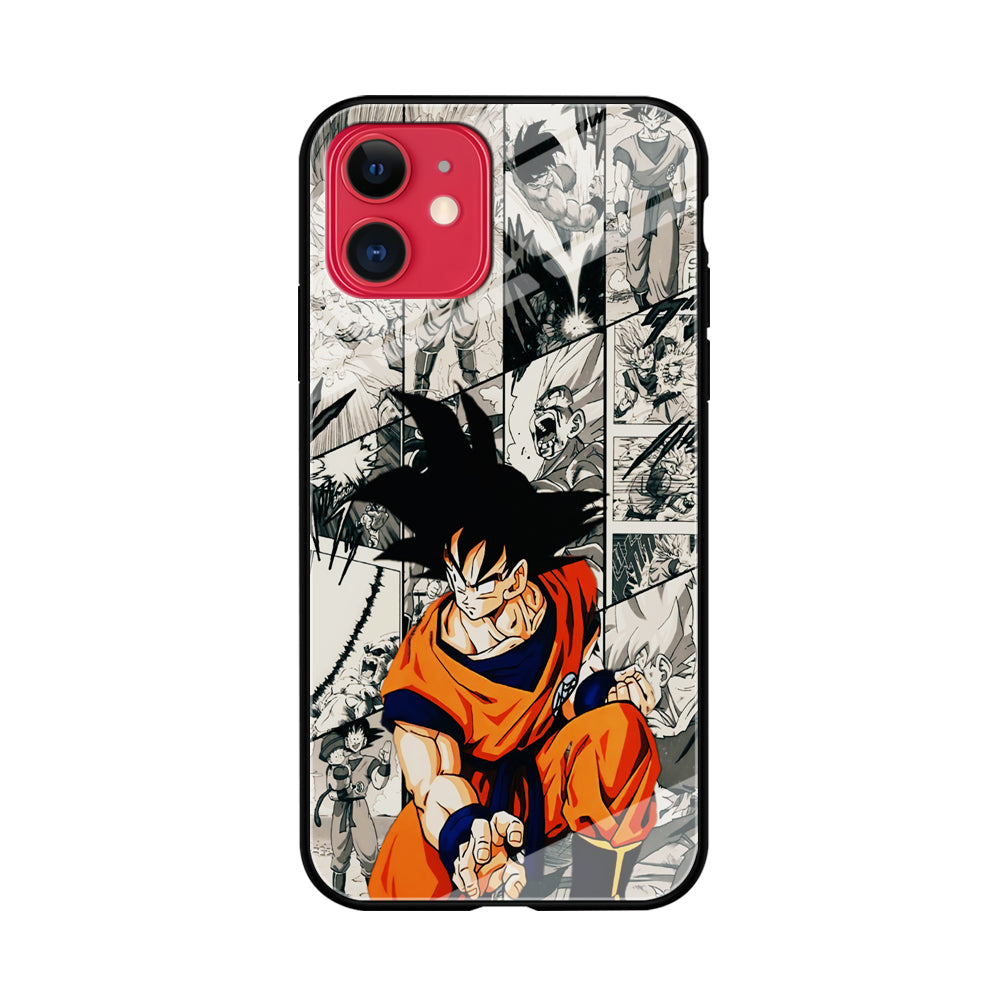Goku Comic Collage iPhone 11 Case-Phone Case-Tempered Glass Case-Altracase