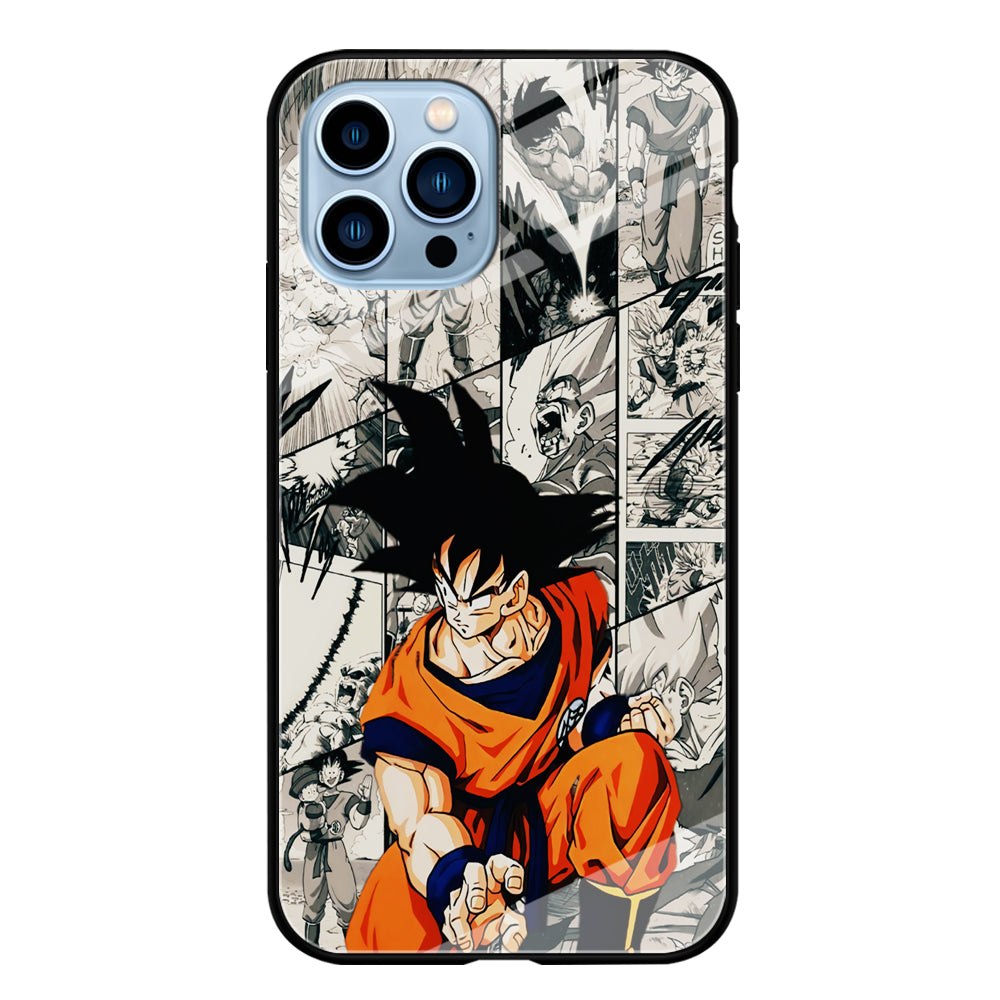Goku Comic Collage iPhone 15 Pro Max Case-Phone Case-Tempered Glass Case-Altracase