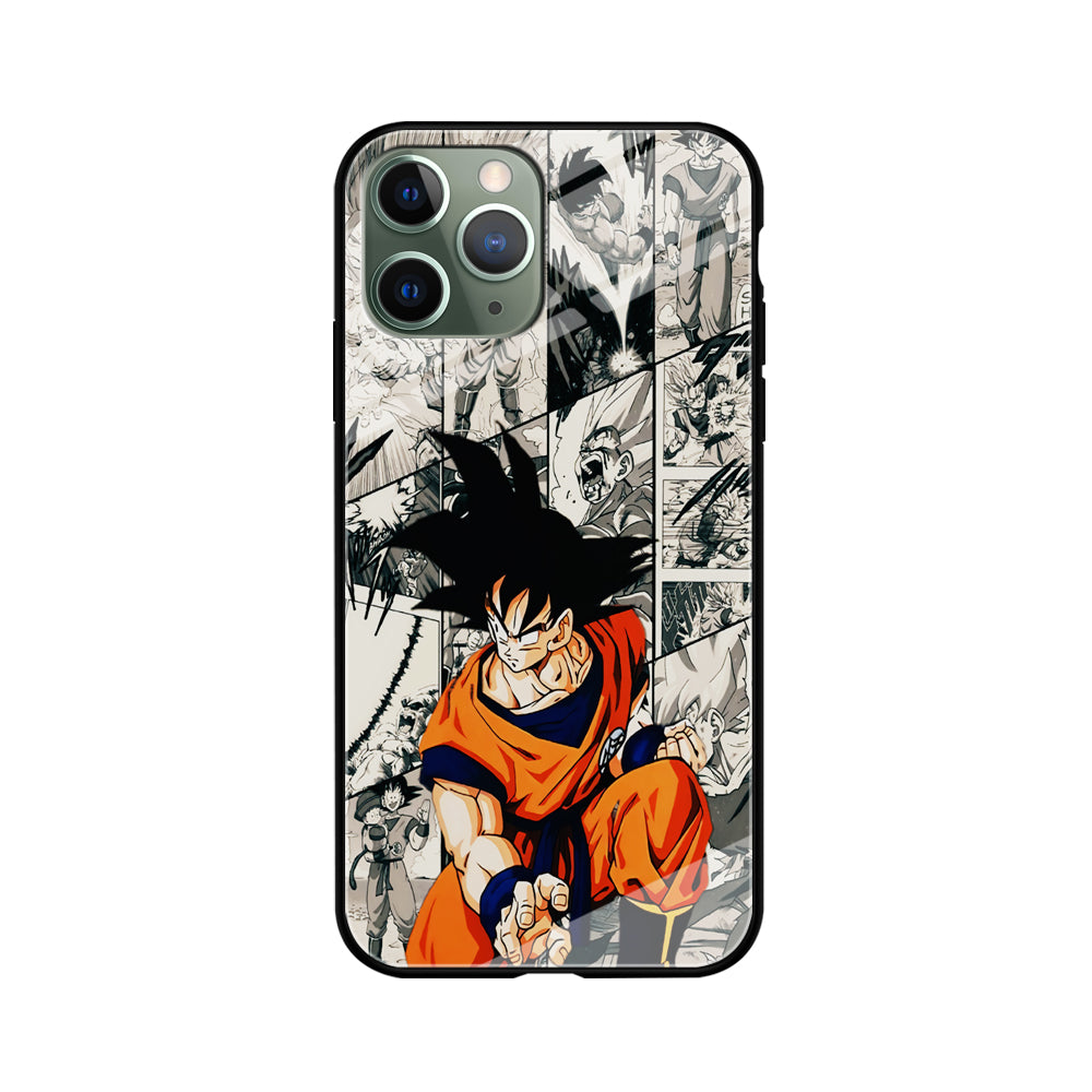Goku Comic Collage iPhone 11 Pro Max Case-Phone Case-Tempered Glass Case-Altracase