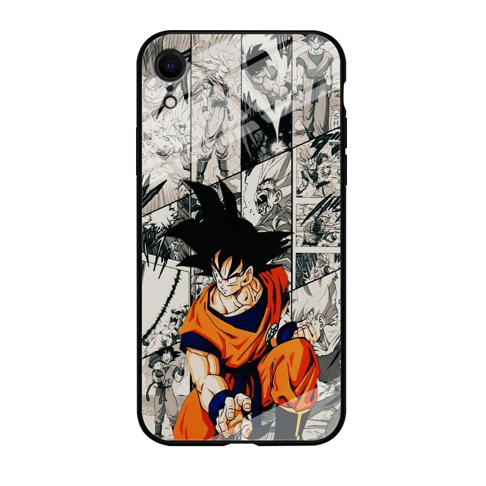 Goku Comic Collage iPhone XR Case-Phone Case-Tempered Glass Case-Altracase