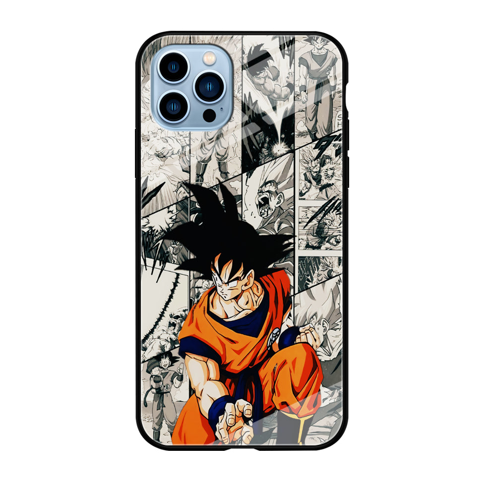 Goku Comic Collage iPhone 12 Pro Max Case-Phone Case-Tempered Glass Case-Altracase