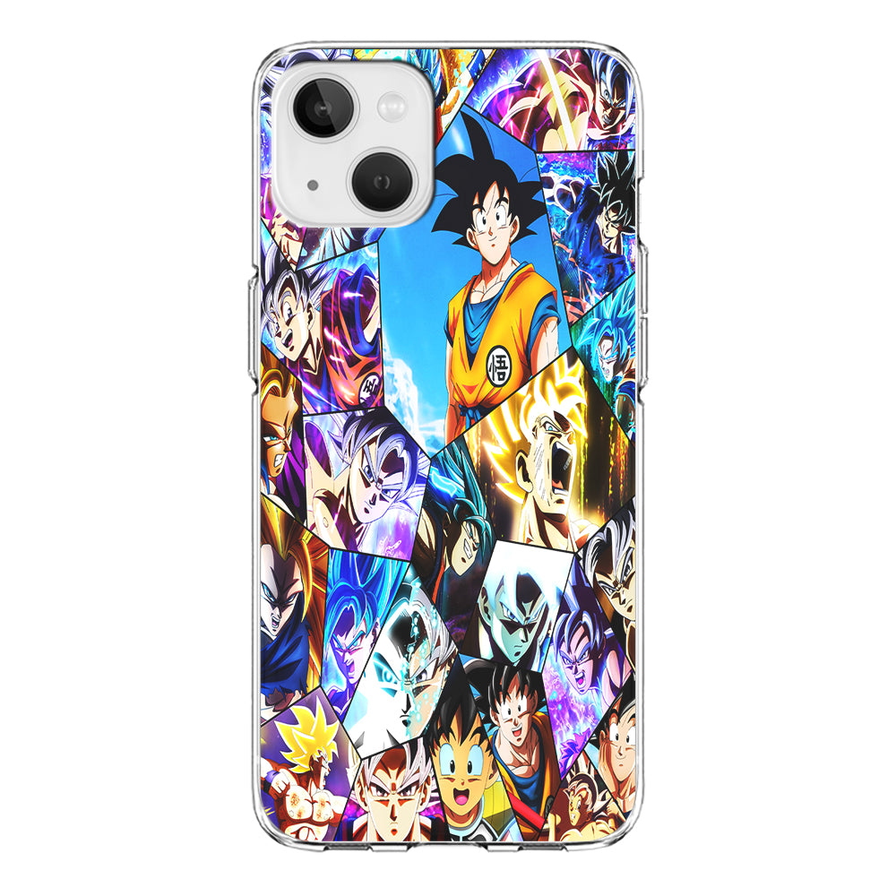 Goku Evolution Collage iPhone 13 Case-Phone Case-Clear Soft Case-Altracase