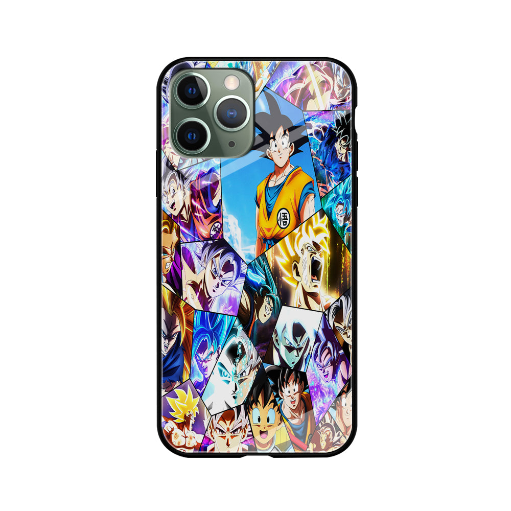 Goku Evolution Collage iPhone 11 Pro Case-Phone Case-Tempered Glass Case-Altracase