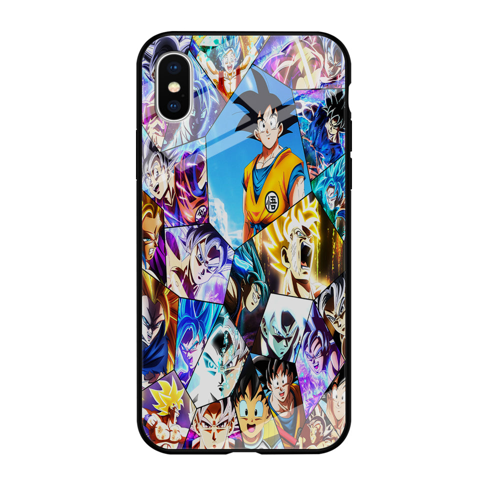 Goku Evolution Collag iPhone Xs Case-Phone Case-Tempered Glass Case-Altracase