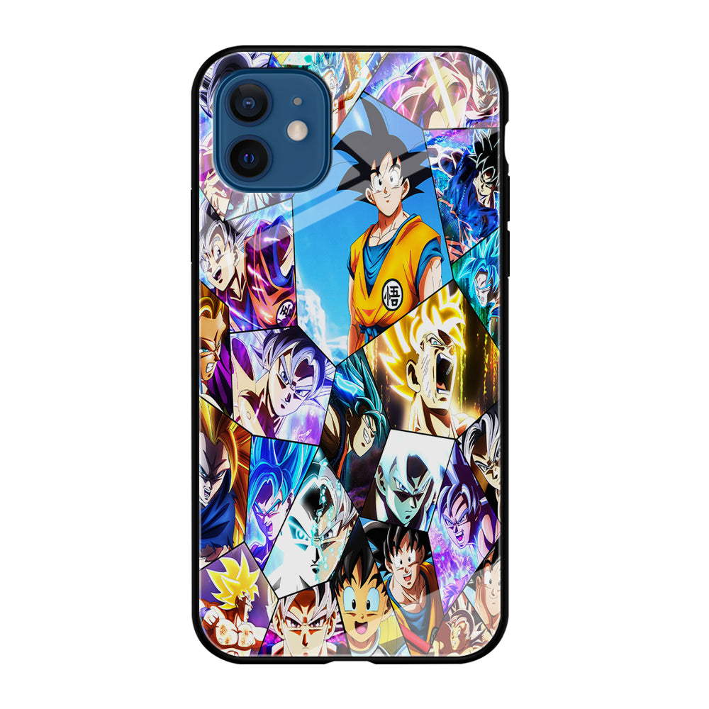Goku Evolution Collage iPhone 12 Case-Phone Case-Tempered Glass Case-Altracase