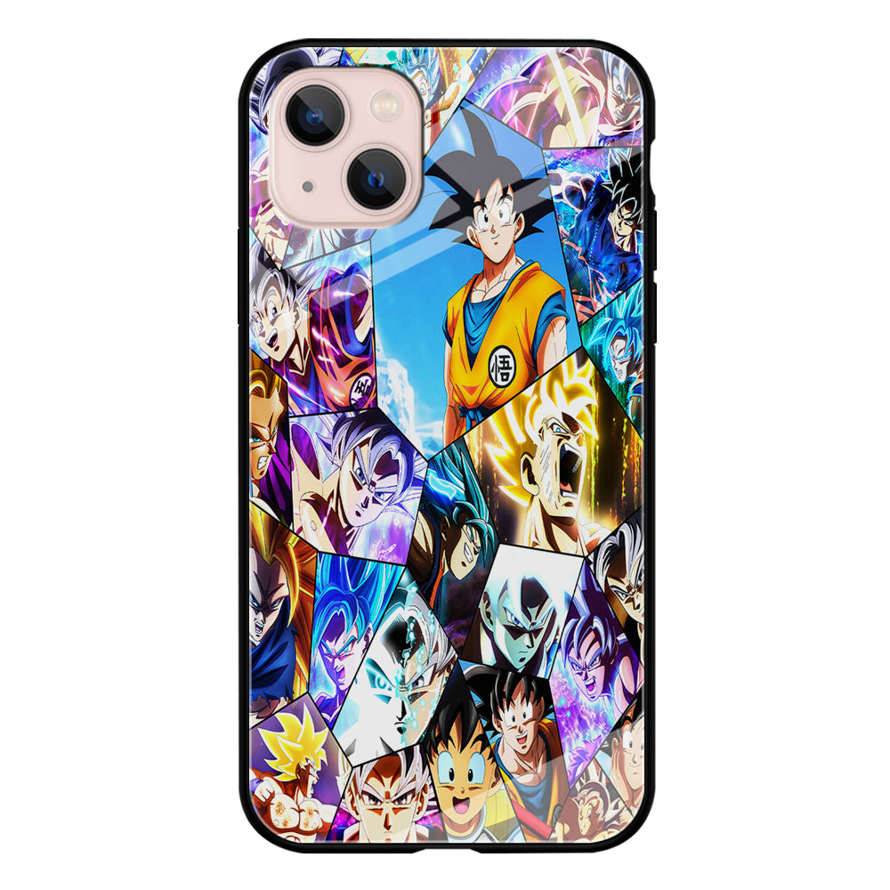 Goku Evolution Collage iPhone 13 Mini Case-Phone Case-Tempered Glass Case-Altracase
