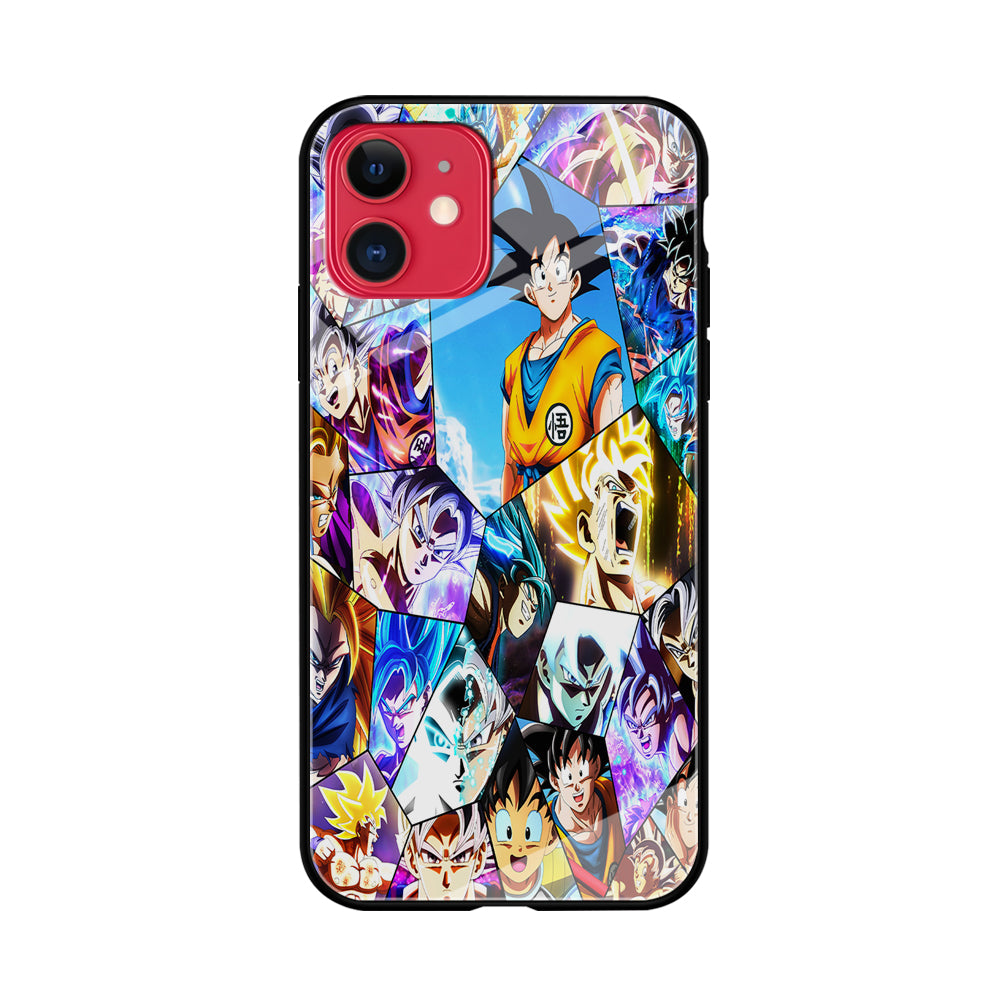 Goku Evolution Collage iPhone 11 Case-Phone Case-Tempered Glass Case-Altracase