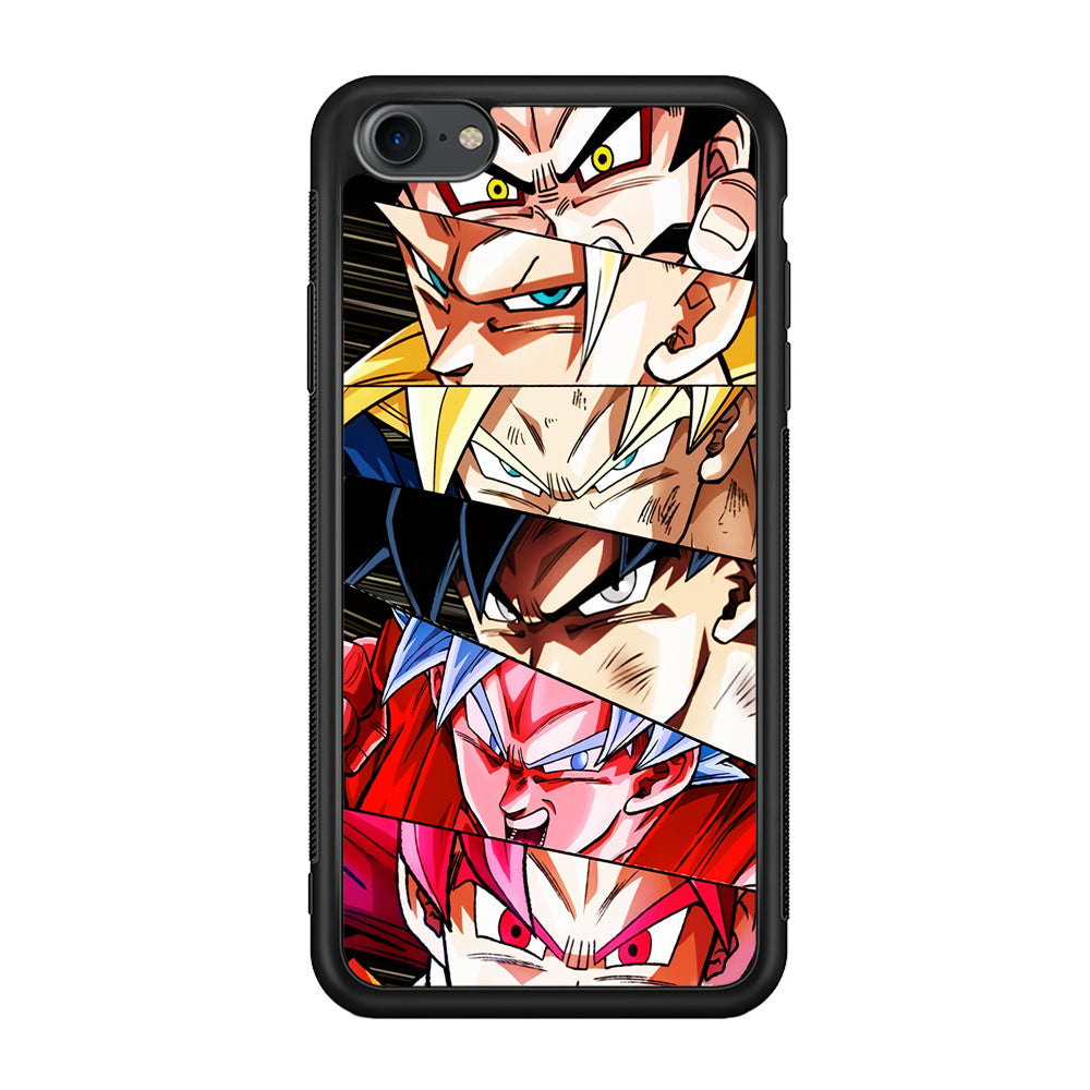 Goku's Eyes Collection Dragon Ball iPhone 7 Case-Phone Case-Rubber Black (2D Case)-Altracase