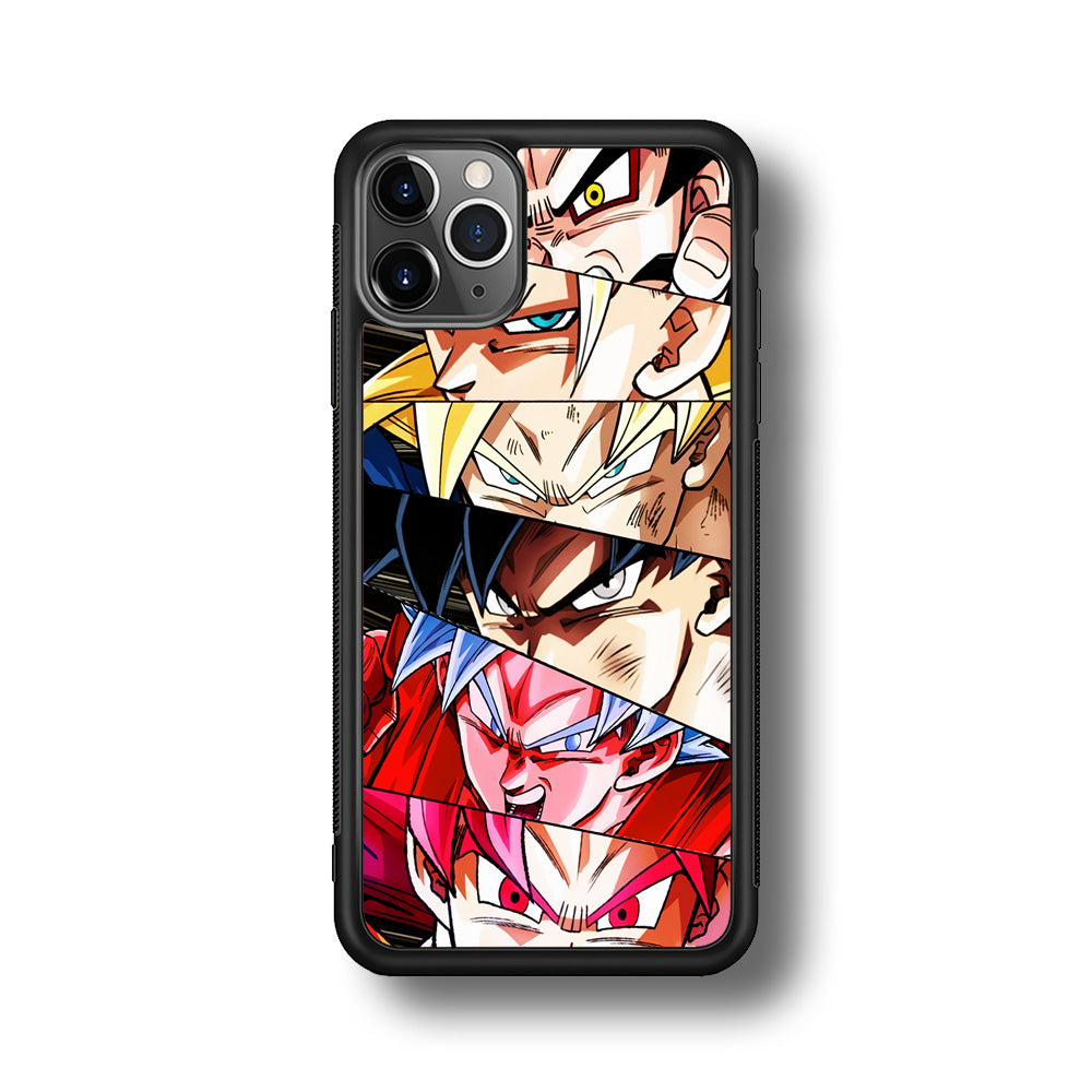 Goku's Eyes Collection Dragon Ball iPhone 11 Pro Max Case-Phone Case-Rubber Black (2D Case)-Altracase