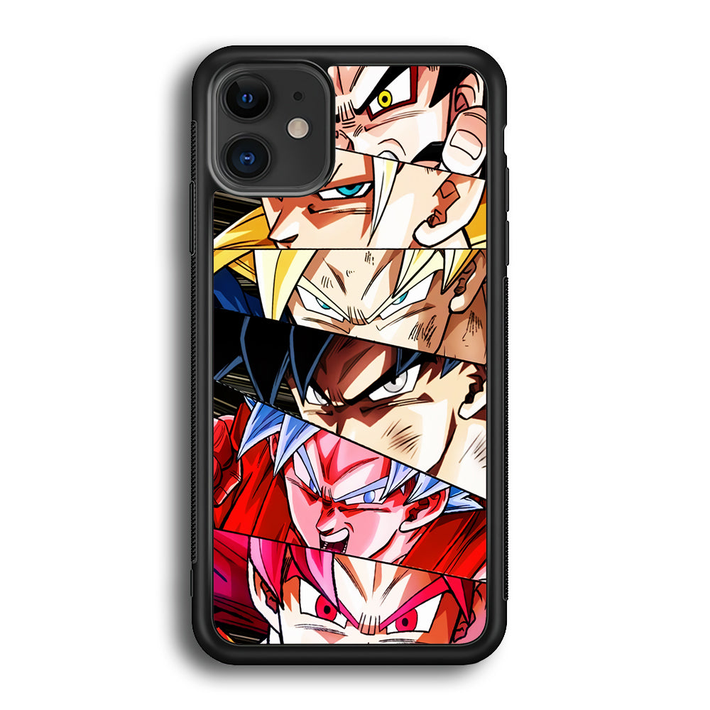 Goku's Eyes Collection Dragon Ball iPhone 12 Mini Case-Phone Case-Rubber Black (2D Case)-Altracase