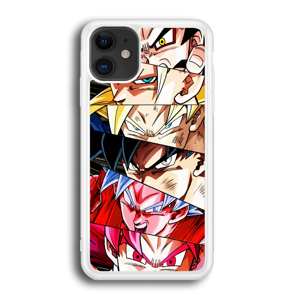 Goku's Eyes Collection Dragon Ball iPhone 12 Mini Case-Phone Case-Rubber White (2D Case)-Altracase