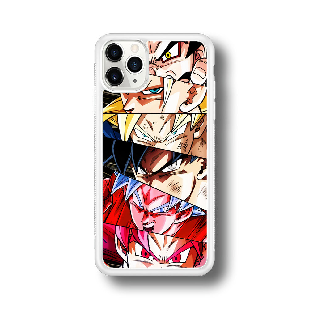 Goku's Eyes Collection Dragon Ball iPhone 11 Pro Max Case-Phone Case-Rubber White (2D Case)-Altracase