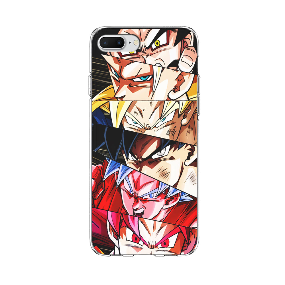 Goku's Eyes Collection Dragon Ball iPhone 8 Plus Case-Phone Case-Clear Soft Case-Altracase