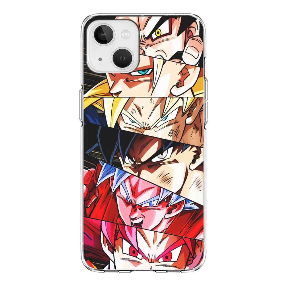 Goku's Eyes Collection Dragon Ball iPhone 13 Case-Phone Case-Clear Soft Case-Altracase