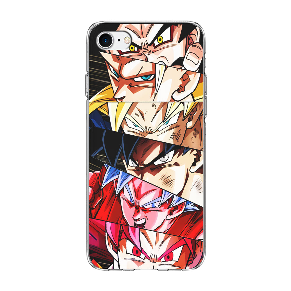 Goku's Eyes Collection Dragon Ball iPhone 7 Case-Phone Case-Clear Soft Case-Altracase