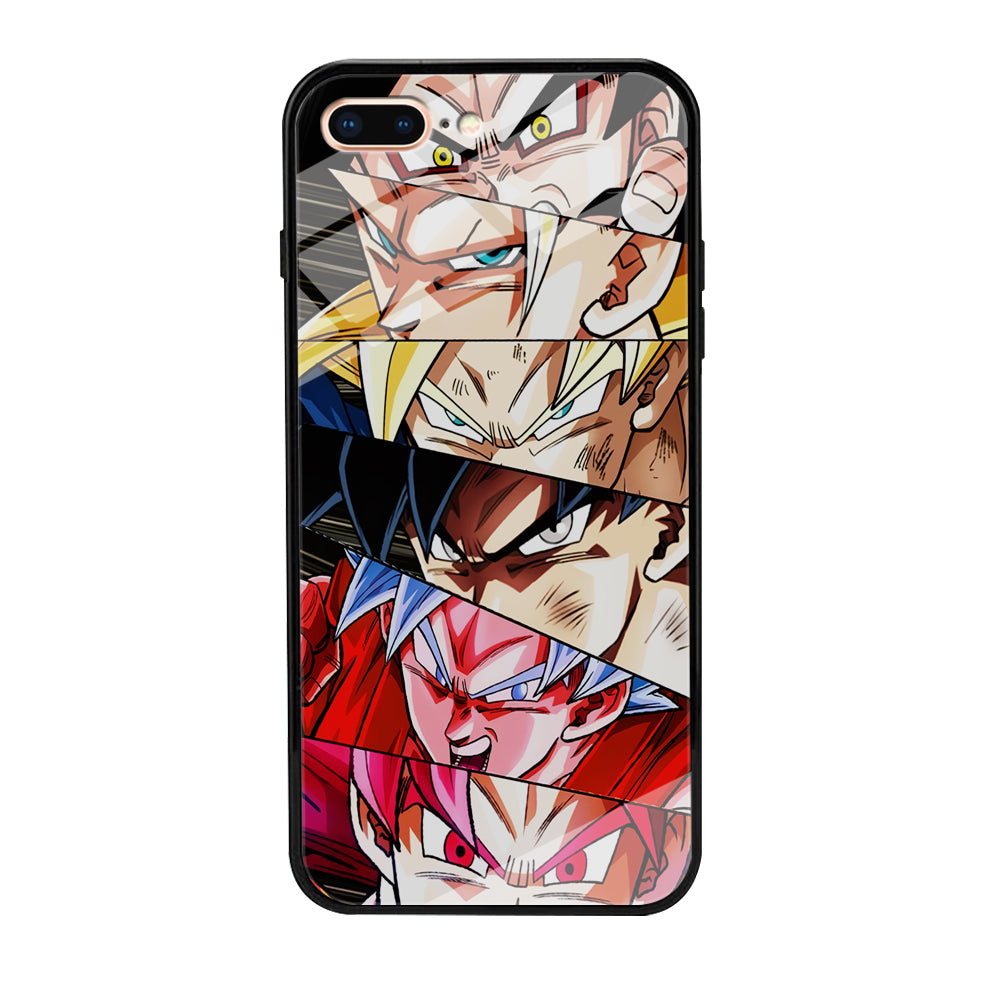 Goku's Eyes Collection Dragon Ball iPhone 8 Plus Case-Phone Case-Tempered Glass Case-Altracase