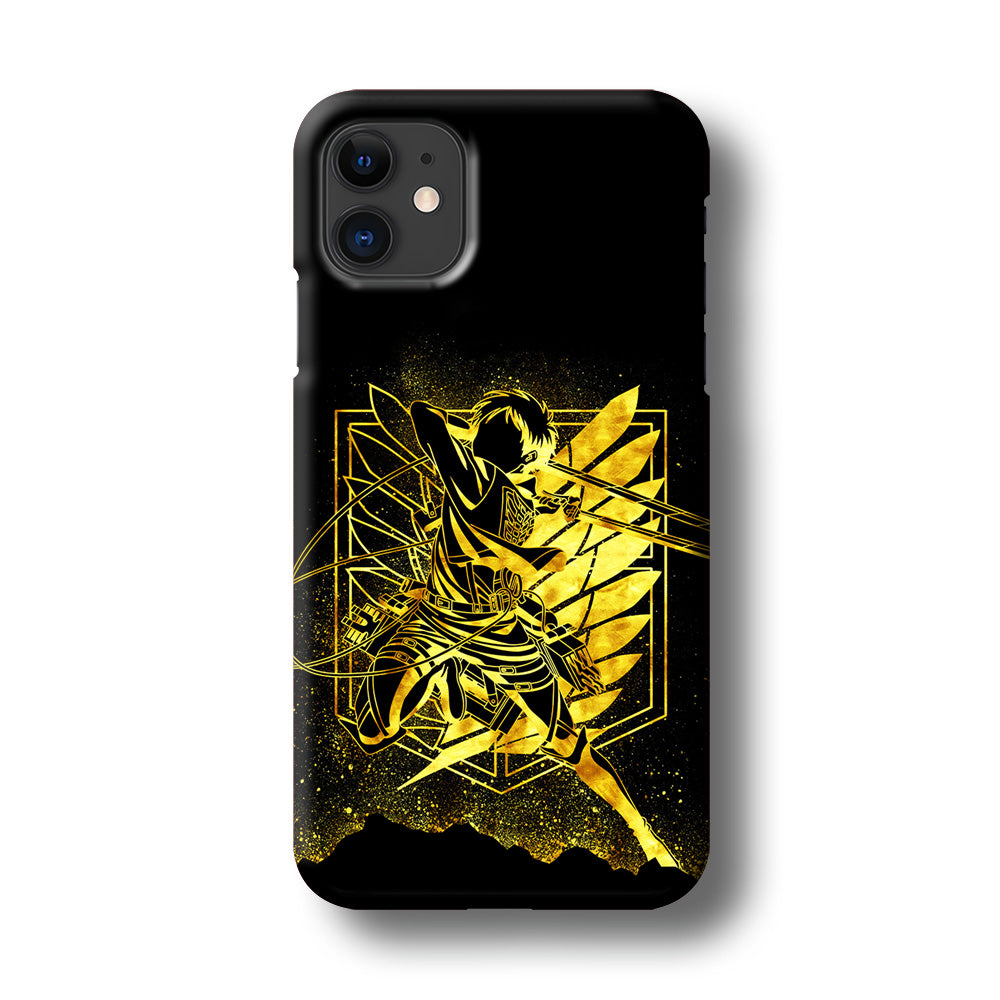 Golden Eren Attack On Titan iPhone 11 Case-Phone Case-3D Case-Altracase