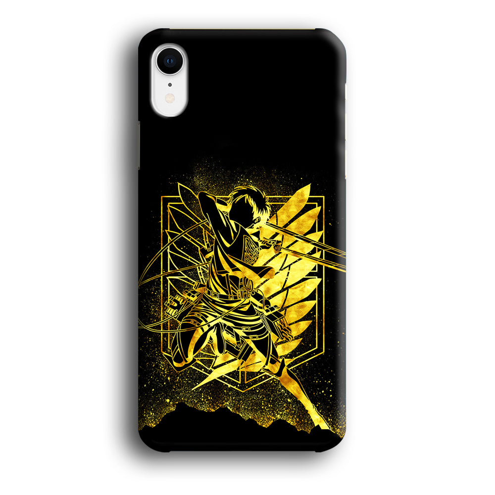 Golden Eren Attack On Titan iPhone XR Case-Phone Case-3D Case-Altracase