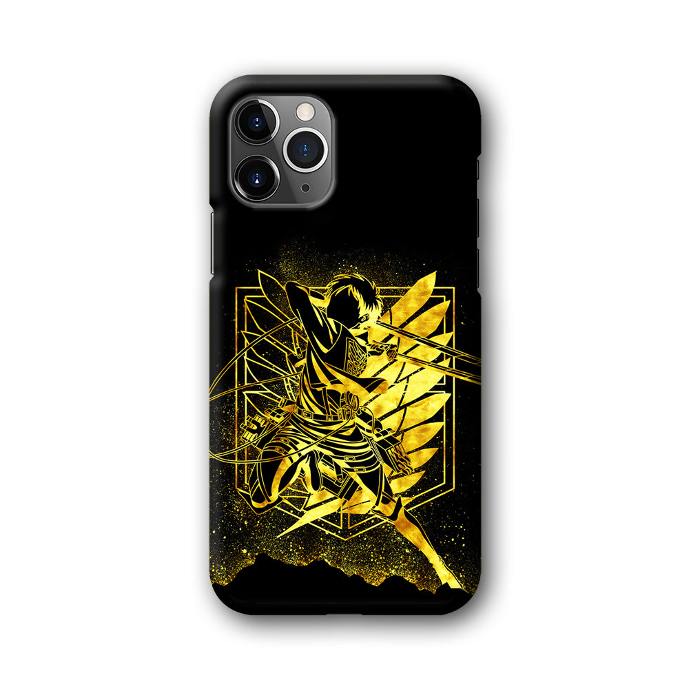 Golden Eren Attack On Titan iPhone 11 Pro Max Case-Phone Case-3D Case-Altracase
