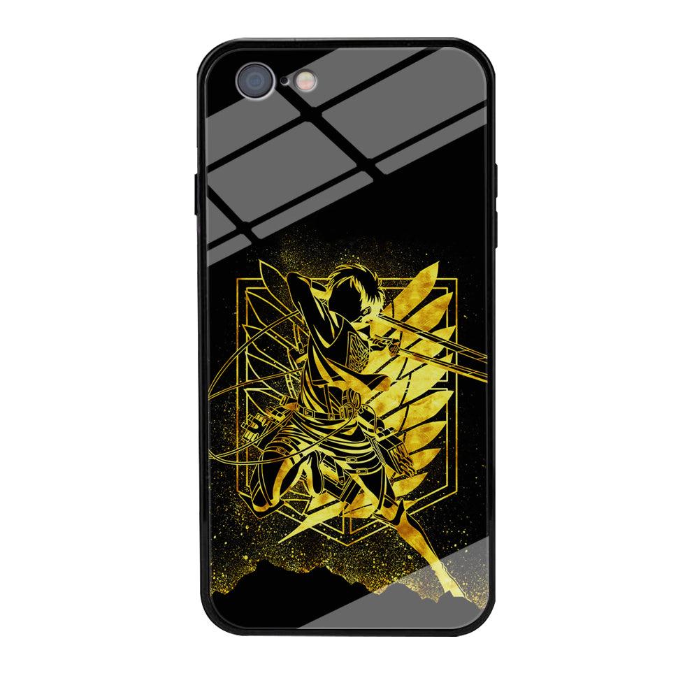 Golden Eren Attack On Titan iPhone 6 | 6s Case-Phone Case-Tempered Glass Case-Altracase