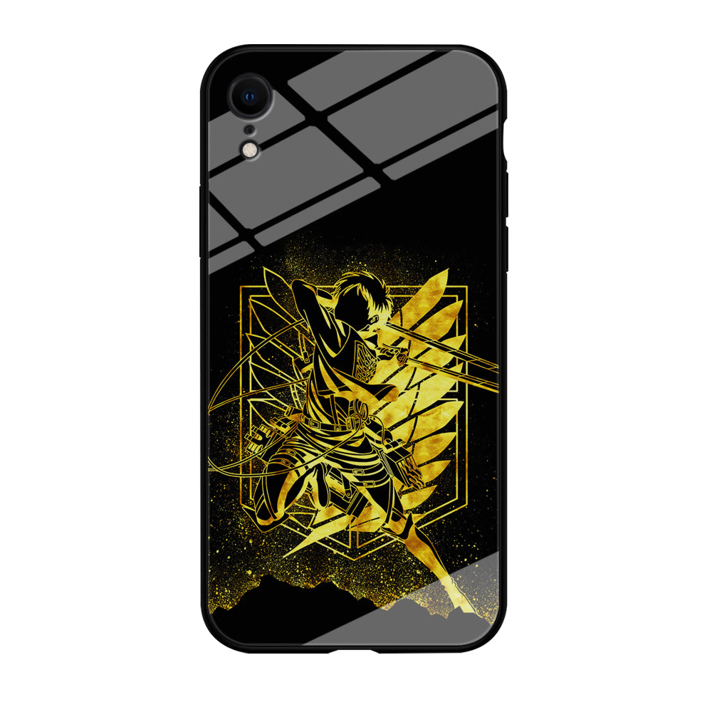 Golden Eren Attack On Titan iPhone XR Case-Phone Case-Tempered Glass Case-Altracase