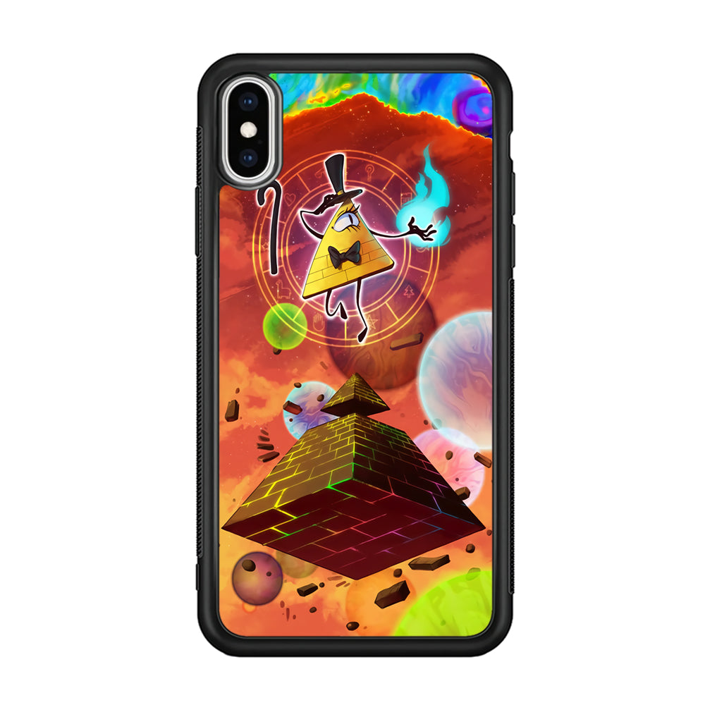 Gravity Falls Bill Cipher Art iPhone Xs Case-Phone Case-Rubber Black (2D Case)-Altracase