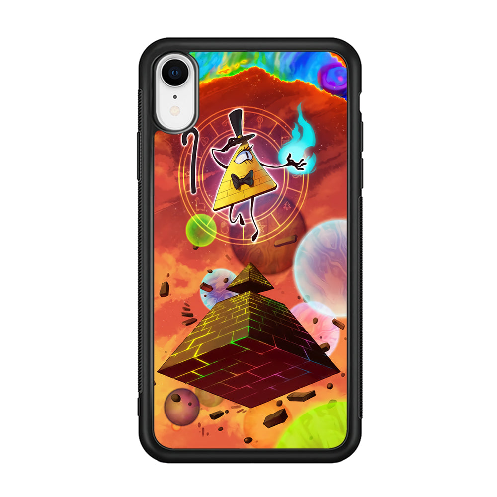 Gravity Falls Bill Cipher Art iPhone XR Case-Phone Case-Rubber Black (2D Case)-Altracase