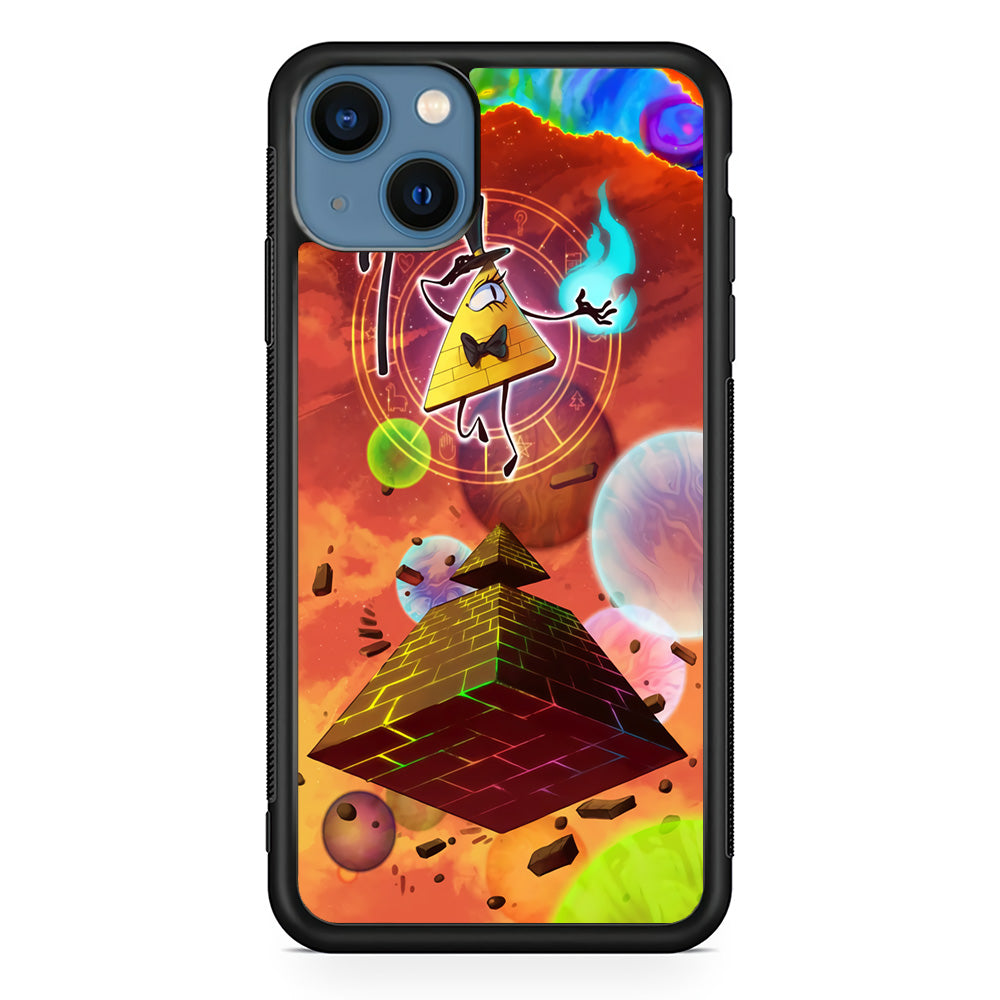 Gravity Falls Bill Cipher Art iPhone 13 Mini Case-Phone Case-Rubber Black (2D Case)-Altracase