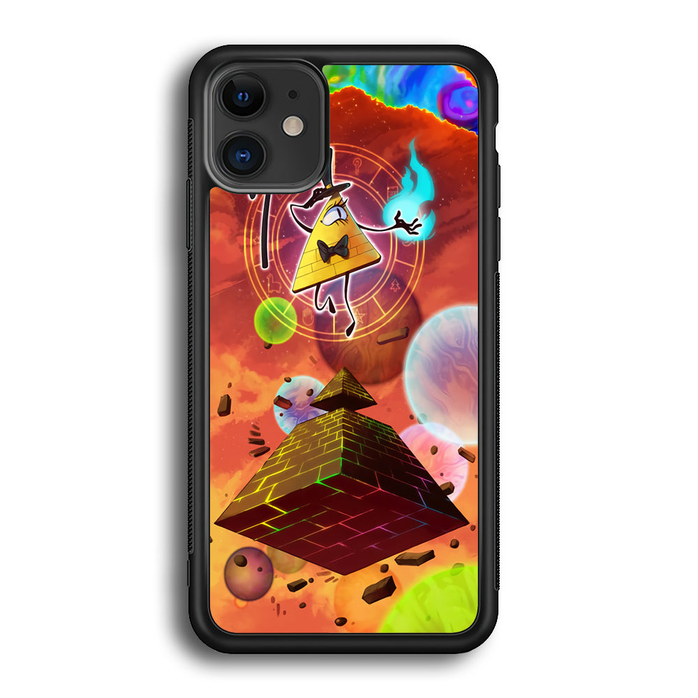 Gravity Falls Bill Cipher Art iPhone 12 Case-Phone Case-Rubber Black (2D Case)-Altracase