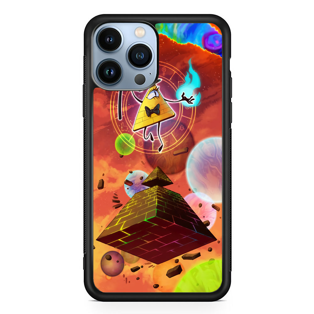 Gravity Falls Bill Cipher Art iPhone 15 Pro Case-Phone Case-Rubber Black (2D Case)-Altracase