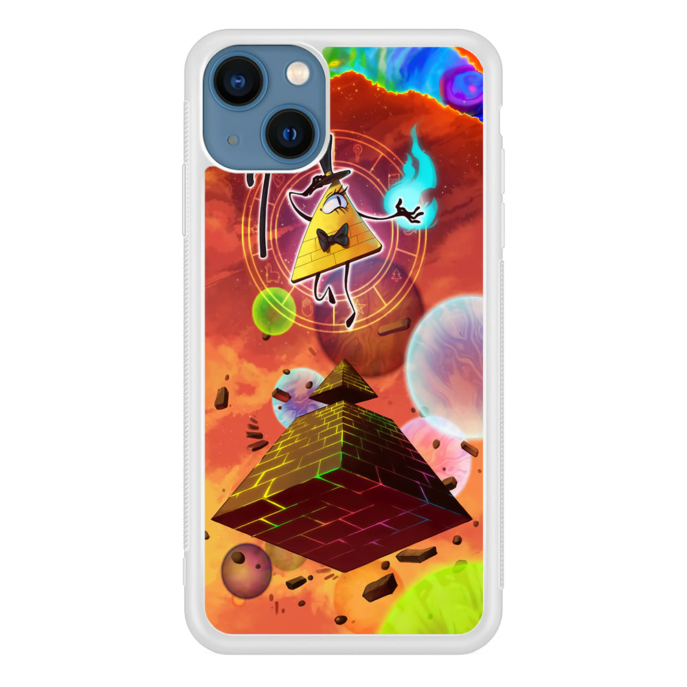 Gravity Falls Bill Cipher Art iPhone 13 Mini Case-Phone Case-Rubber White (2D Case)-Altracase