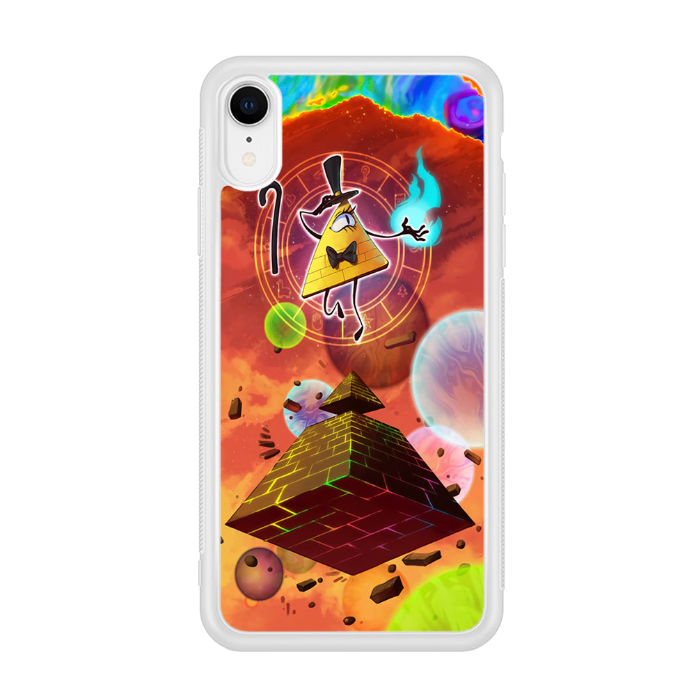 Gravity Falls Bill Cipher Art iPhone XR Case-Phone Case-Rubber White (2D Case)-Altracase